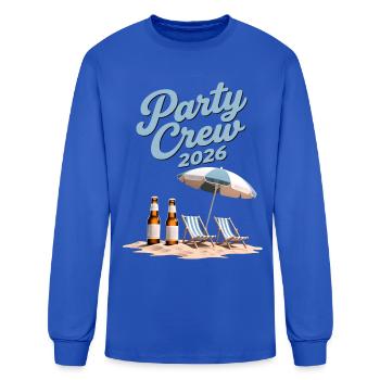 Party Crew 2026 Summer Holiday Beach Group - Men's Long Sleeve T-Shirt - royal blue - Front