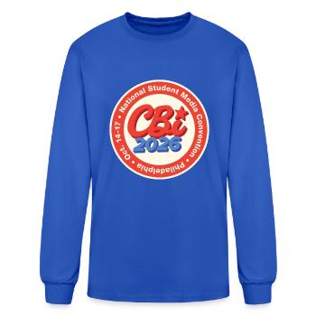 CBI Philly Circle Logo - Men's Long Sleeve T-Shirt - royal blue - Front