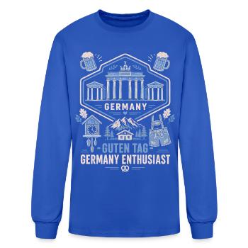 Germany-Deutschland-German Brandenburg Gate - Men's Long Sleeve T-Shirt - royal blue - Front