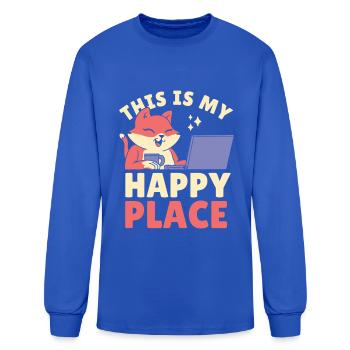 This Is My Happy Place - Men's Long Sleeve T-Shirt - royal blue - Front