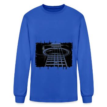 Acoustic guitar - Men's Long Sleeve T-Shirt - royal blue - Front