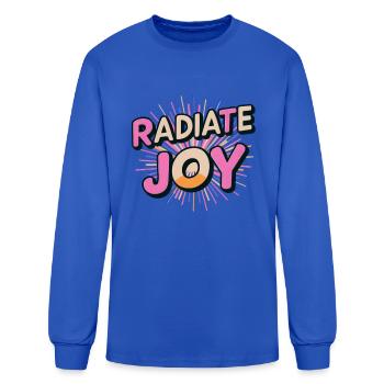 Radiate Joy - Men's Long Sleeve T-Shirt - royal blue - Front
