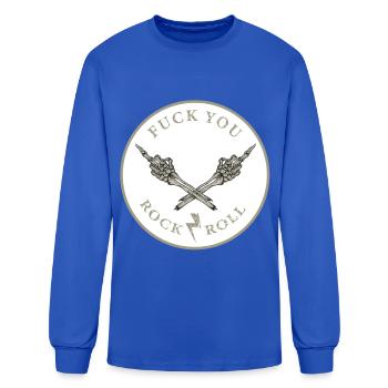 rock & roll - Men's Long Sleeve T-Shirt - royal blue - Front