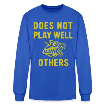 Does Not Play Well - Men's Long Sleeve T-Shirt - royal blue - Front