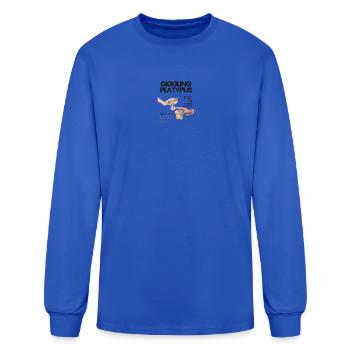 Gigging Platypus Poster - Men's Long Sleeve T-Shirt - royal blue - Front
