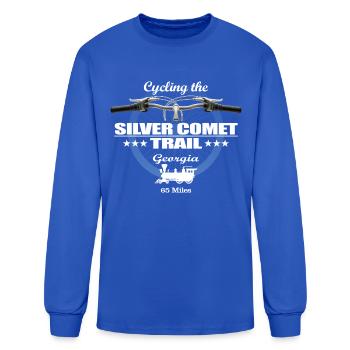 Silver Comet Trail (H2) - Men's Long Sleeve T-Shirt - royal blue - Front