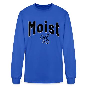Moist - Men's Long Sleeve T-Shirt - royal blue - Front