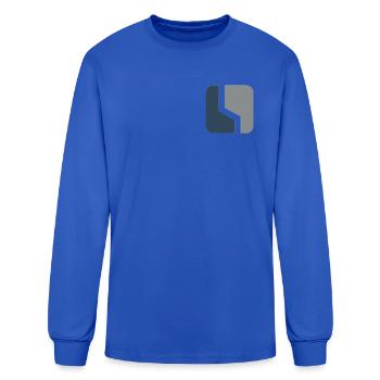 The Core Courier  - Men's Long Sleeve T-Shirt - royal blue - Front