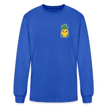 Le logo de la balançoire à l’ananas - T-shirt à manches longues Homme - bleu roi - Devant
