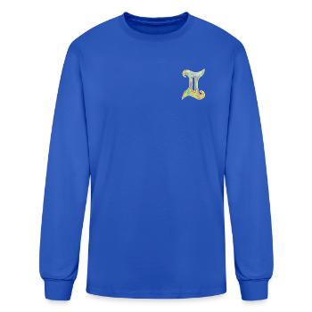 Gemini - Men's Long Sleeve T-Shirt - royal blue - Front