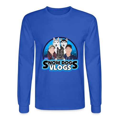 Snow Dogs Vlogs Family Logo - Men's Long Sleeve T-Shirt