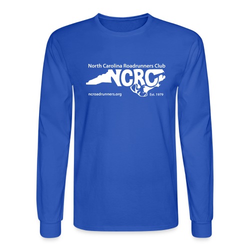 NCRC White Logo1 - Men's Long Sleeve T-Shirt