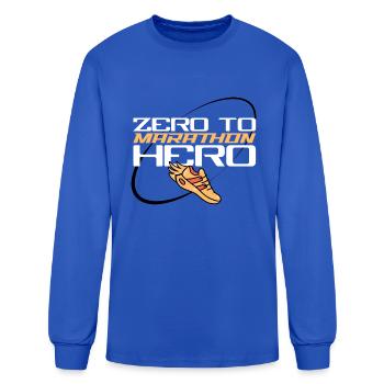 First Marathon | My First Marathon - Men's Long Sleeve T-Shirt - royal blue - Front