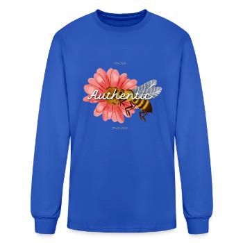 Authentic - Men's Long Sleeve T-Shirt - royal blue - Front
