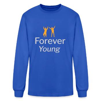 forever Young - Men's Long Sleeve T-Shirt - royal blue - Front