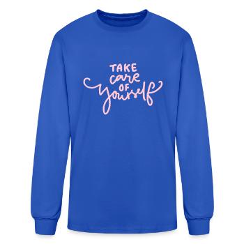 Take care of yourself - Men's Long Sleeve T-Shirt - royal blue - Front