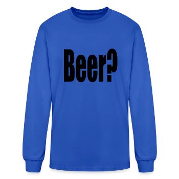 Beer - Men's Long Sleeve T-Shirt - royal blue - Front