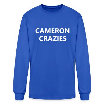 Cameron Crazies Crazie Duke Basketball Fan - Men's Long Sleeve T-Shirt - royal blue - Front
