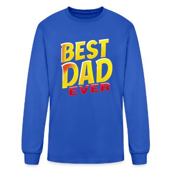 best dad ever - Men's Long Sleeve T-Shirt - royal blue - Front