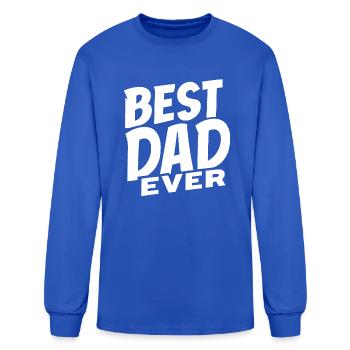 best dad ever - Men's Long Sleeve T-Shirt - royal blue - Front