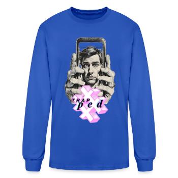 Trapped in the Screen - Men's Long Sleeve T-Shirt - royal blue - Front