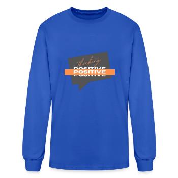 Positive Thinking - Men's Long Sleeve T-Shirt - royal blue - Front