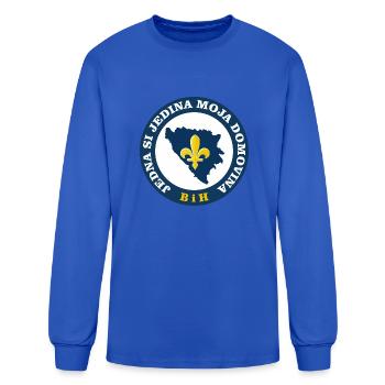 Bosnia lily - Men's Long Sleeve T-Shirt - royal blue - Front