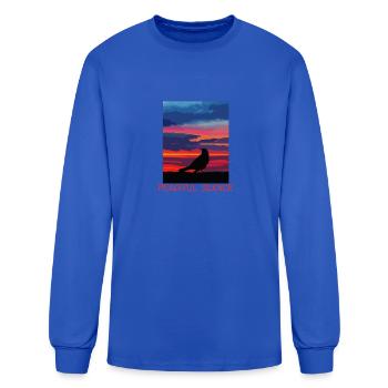 Peaceful Silence - Men's Long Sleeve T-Shirt - royal blue - Front