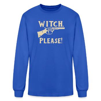 Witch Please Revolver Graphic - Men's Long Sleeve T-Shirt - royal blue - Front