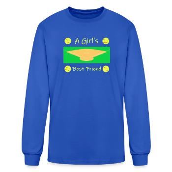 A Girl's Best Friend - Men's Long Sleeve T-Shirt - royal blue - Front