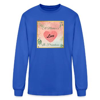 A Mother's Love Is Priceless - Men's Long Sleeve T-Shirt - royal blue - Front