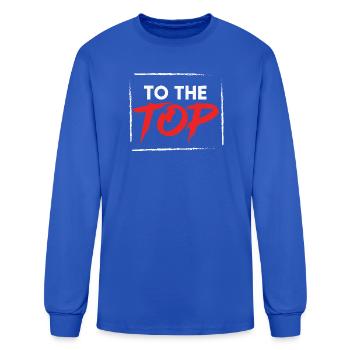 TO THE TOP - Men's Long Sleeve T-Shirt - royal blue - Front