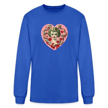 creepy steampunk cherub zombie baby Halloween  - Men's Long Sleeve T-Shirt - royal blue - Front