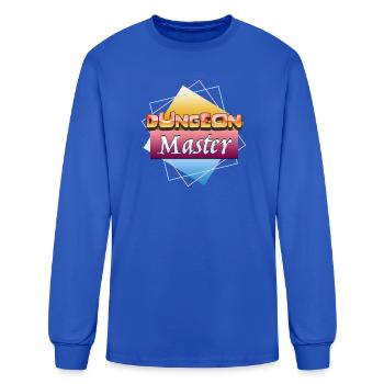 Retro Dungeon Masters Game Design MasterDND - Men's Long Sleeve T-Shirt - royal blue - Front