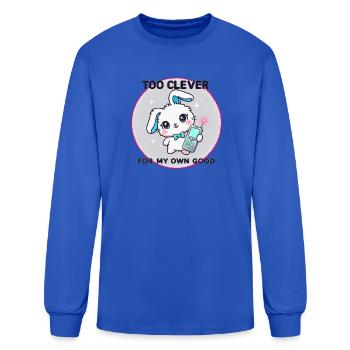 Too Clever - Men's Long Sleeve T-Shirt - royal blue - Front