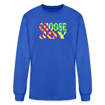 Choose joy  - Men's Long Sleeve T-Shirt - royal blue - Front