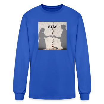 Stay: Split Heartbreak - Men's Long Sleeve T-Shirt - royal blue - Front