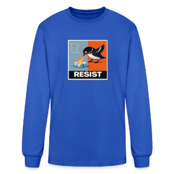 Protestation ICE de Minneapolis RÉSISTANCE - T-shirt à manches longues Homme - bleu roi - Devant