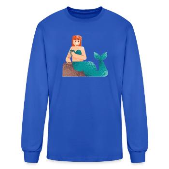 dungeon crawler carl Heart Seascape - Men's Long Sleeve T-Shirt - royal blue - Front