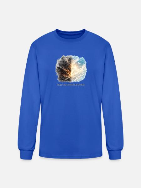 Fire and Sky Dichotomy - Men's Long Sleeve T-Shirt - royal blue