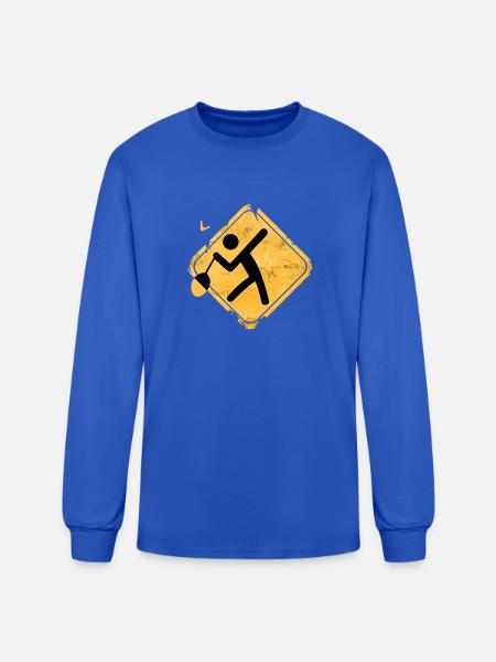 Escape Dash Hazard Icon - Men's Long Sleeve T-Shirt - royal blue
