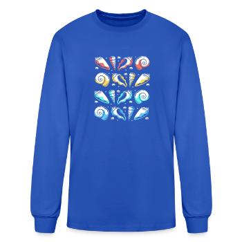 Seashell Clam Shells Collector - Men's Long Sleeve T-Shirt - royal blue - Front