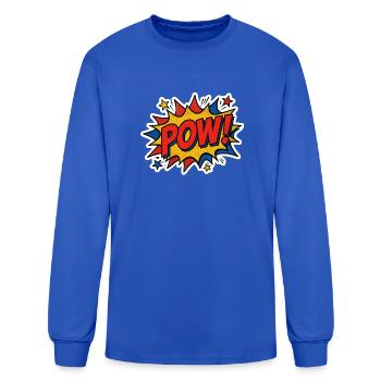 Vintage Pop art comic book  - Men's Long Sleeve T-Shirt - royal blue - Front