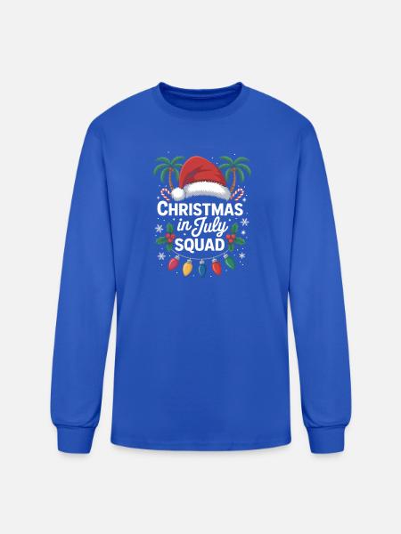 Christmas in July Squad - Men's Long Sleeve T-Shirt - royal blue