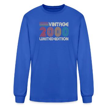 Vintage 2000 Limited Edition Classic 2000 - Men's Long Sleeve T-Shirt - royal blue - Front