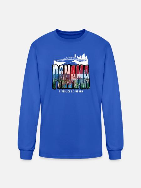 panama - Men's Long Sleeve T-Shirt - royal blue