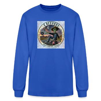 Alien Skater Indie Music Logo - Men's Long Sleeve T-Shirt - royal blue - Front