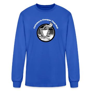 Caffeine_Is_Cheaper_Than_Bail - Men's Long Sleeve T-Shirt - royal blue - Front