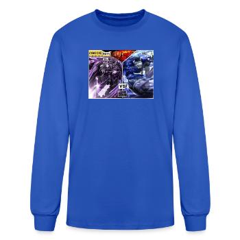 Comic Clash: Purple vs Blue Titan - Men's Long Sleeve T-Shirt - royal blue - Front