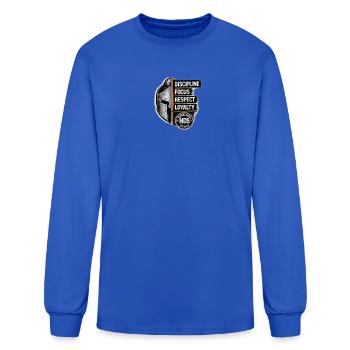 Discipline Focus Respect Loyalty Emblem - Men's Long Sleeve T-Shirt - royal blue - Front